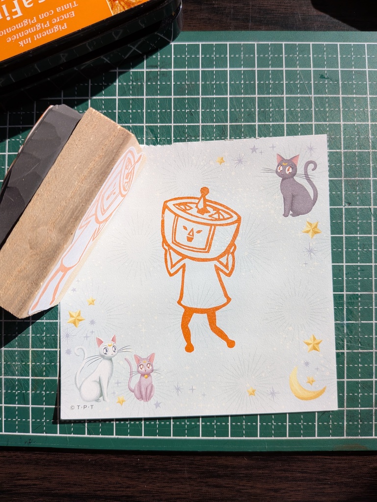 Katamari Miso stamp 塊ミソスタンプ