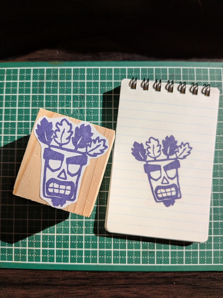 Aku Aku Mask (Crash Bandicoot) stamp