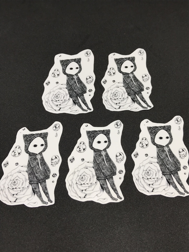 あなたが幸せならそれで。 キズねこ ミニステッカー