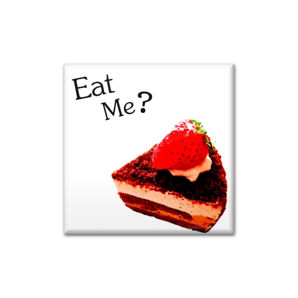 ケーキ缶バッジ