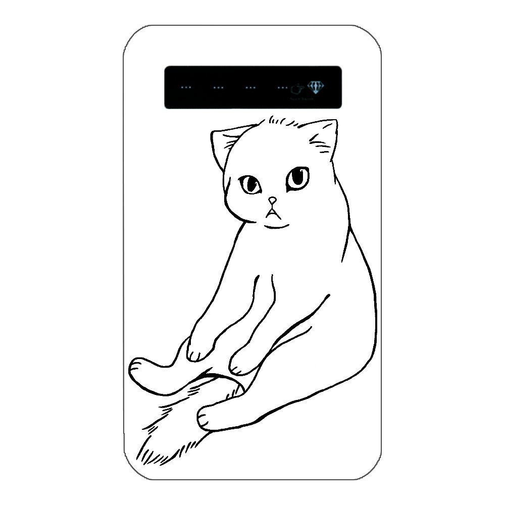 【受注生産】ねこ座り モバイルバッテリー