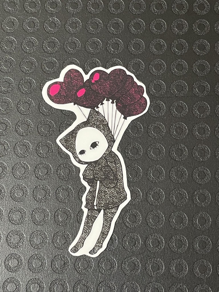 愛苦しい キズねこ ステッカー