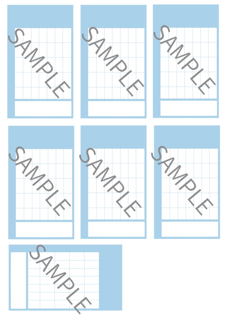 【M5】私のための片面マンスリーリフィル くすみブルー