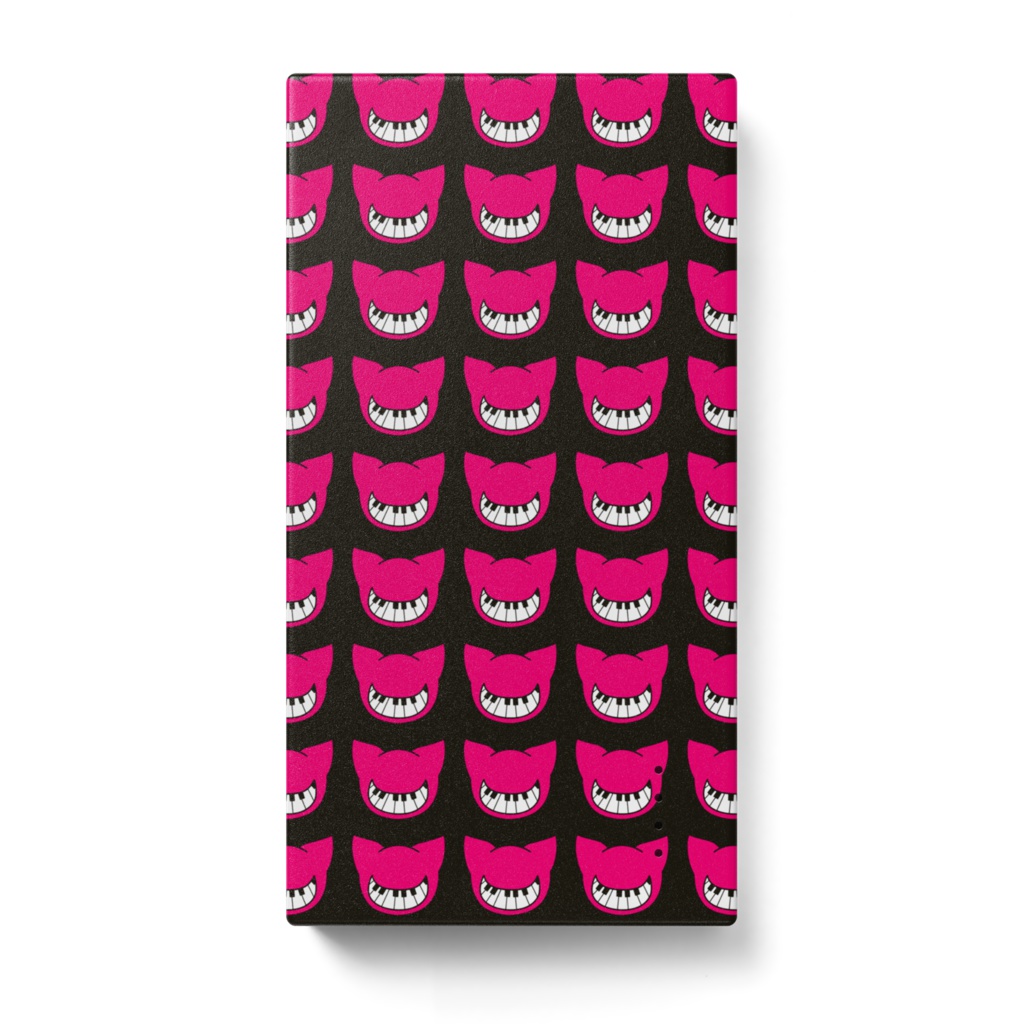 鍵盤ネコ ピンク モバイルバッテリー