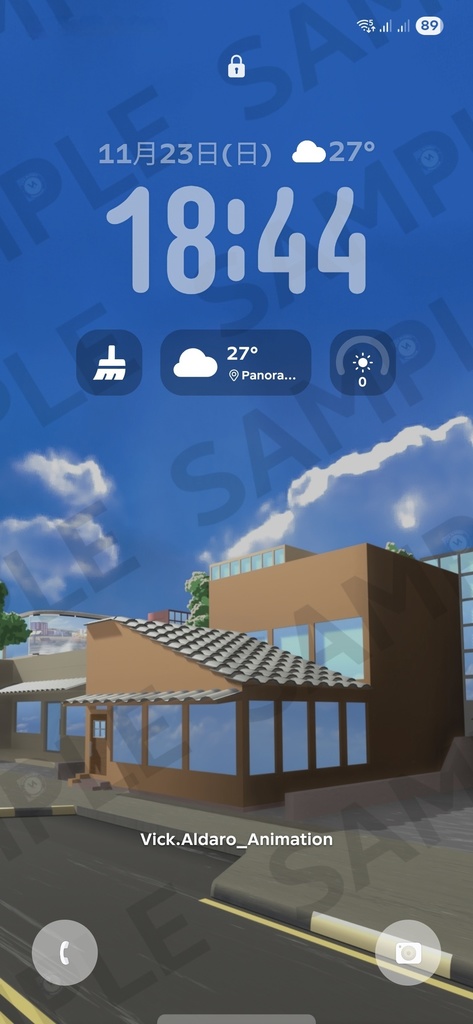 アニメスタイルは3DWallpaper都市のスマホとパソコン