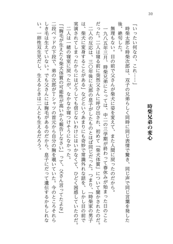 【完売】文庫版 時柴流星の変身