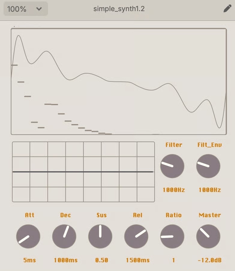 simple synth plugdata instruments