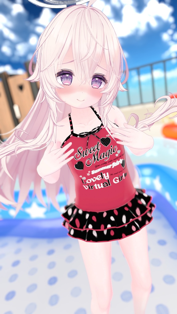【3アバター対応】なまいきかわいい!女児水着