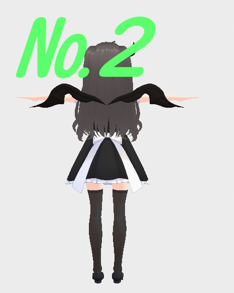 ■VRMmodel■ 黒サキュバス無料&有料 ■3Ⅾmodel■