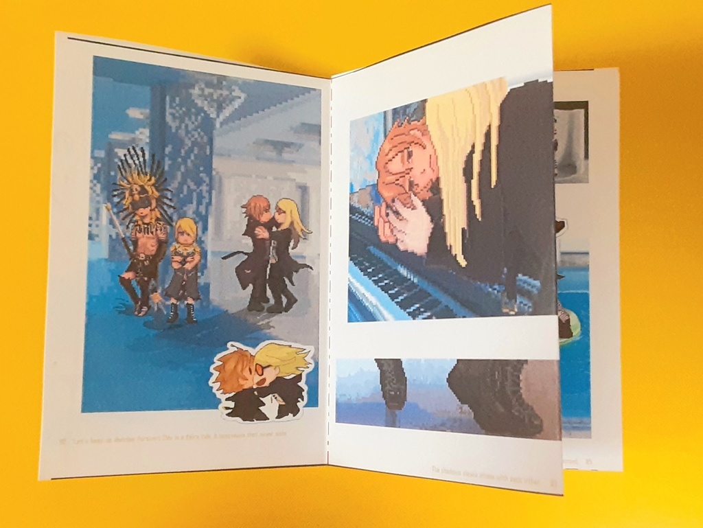 無料DL頒布【ハッピーミクトランパ】ドット絵とちょっと文の豆本