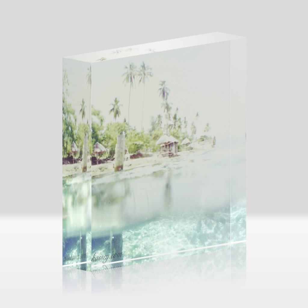 海中風景写真アクリルブロックC