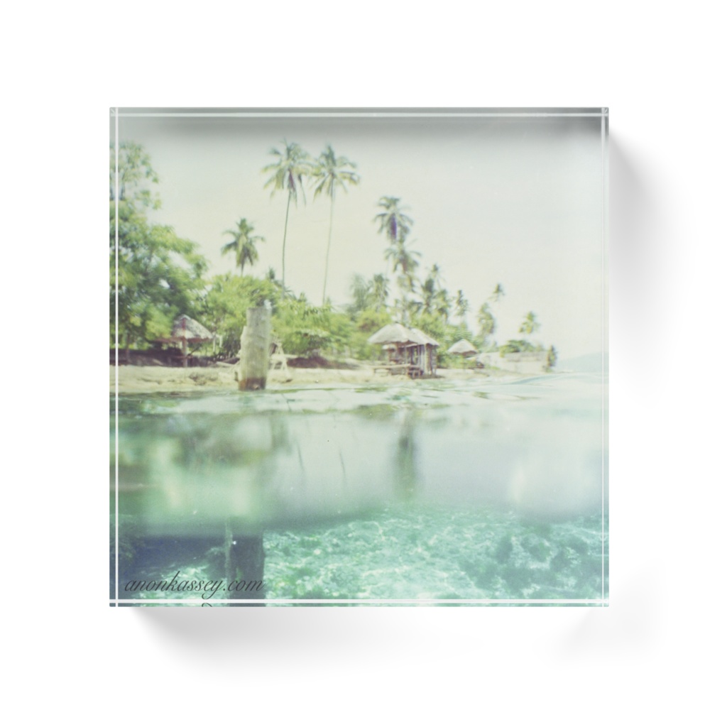 海中風景写真アクリルブロックC