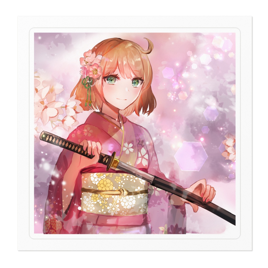 りほと桜の彩りステッカー