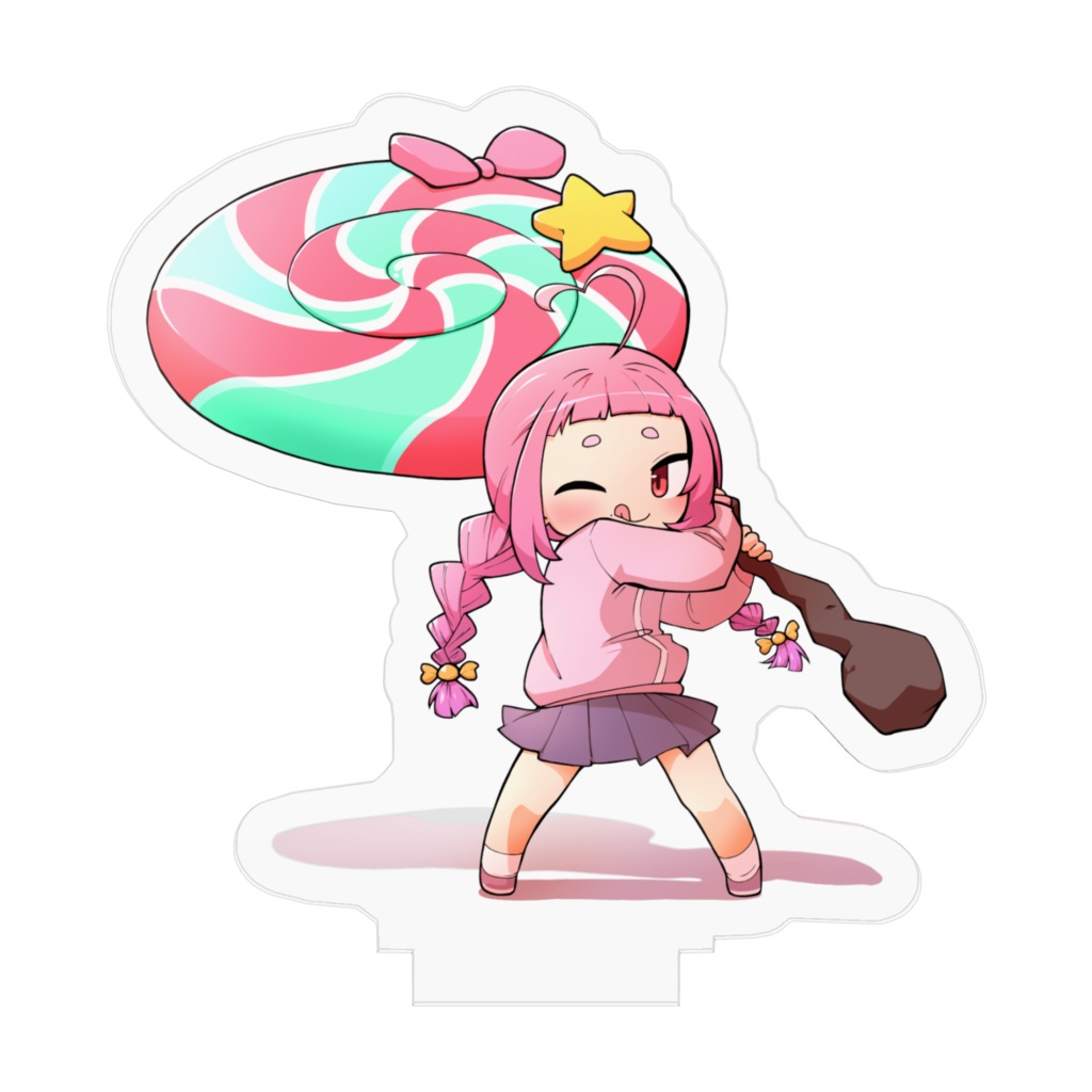 飴アクリルフィギュア(武器持ち/ぺろウィンク)