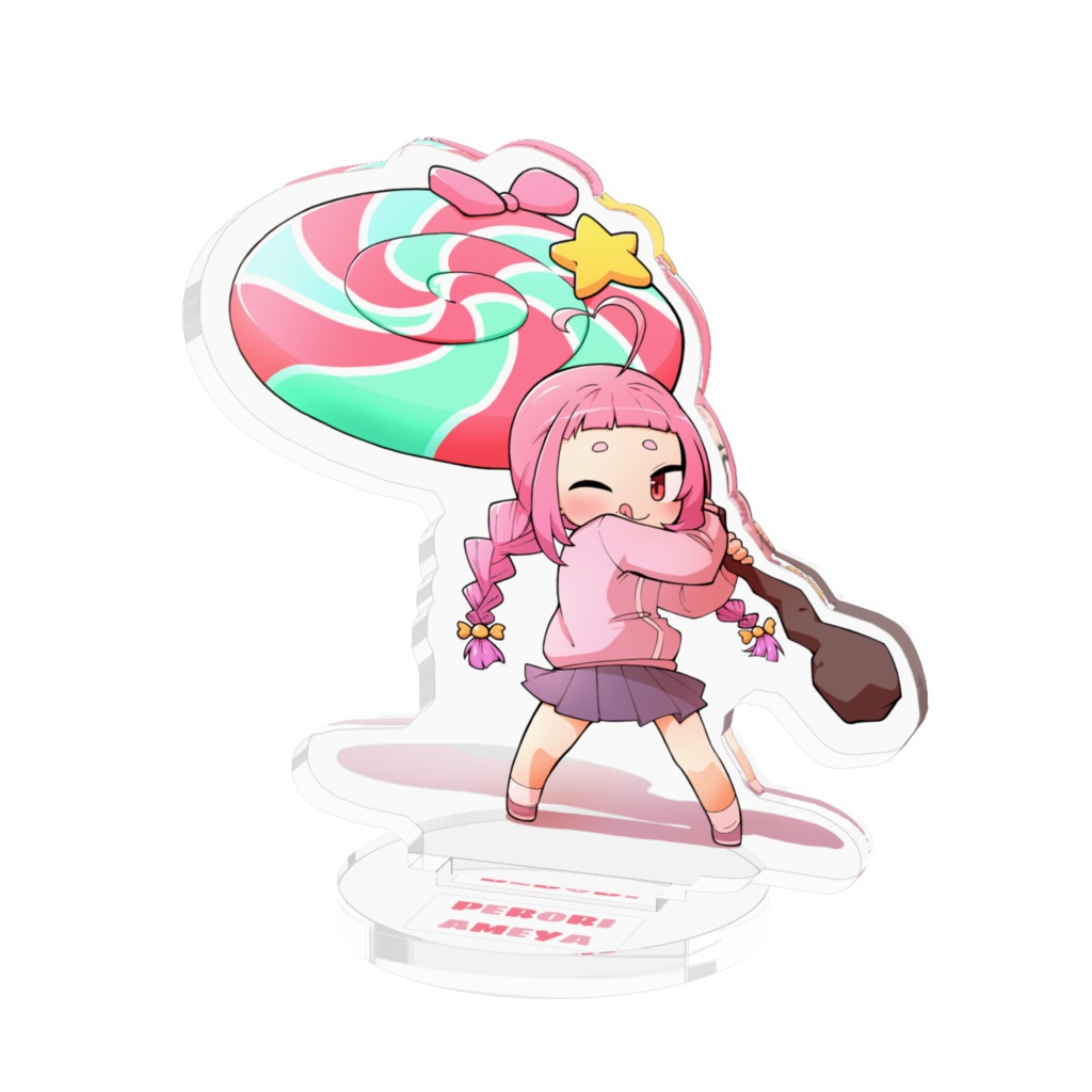 飴アクリルフィギュア(武器持ち/ぺろウィンク)