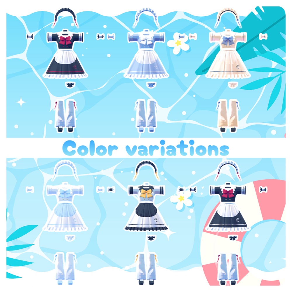 【ゾメちゃん用】Sailor-StyleMaidDress