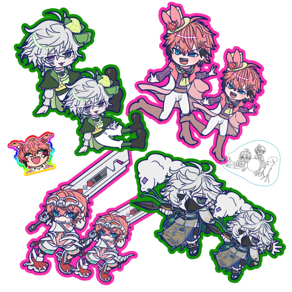 きゅんbro ステッカーセット