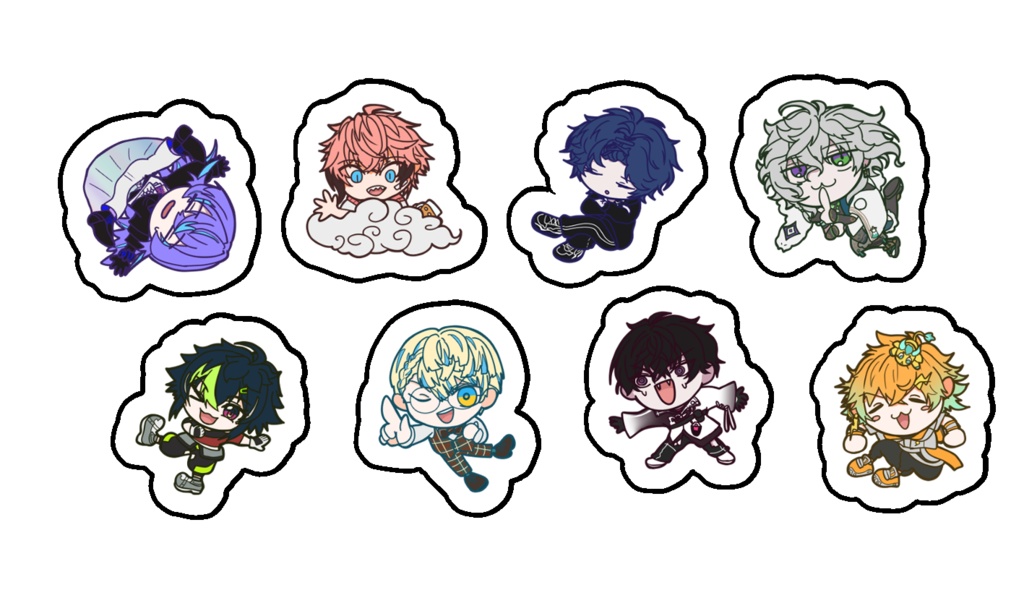 めちゃつえークリアステッカーセットB