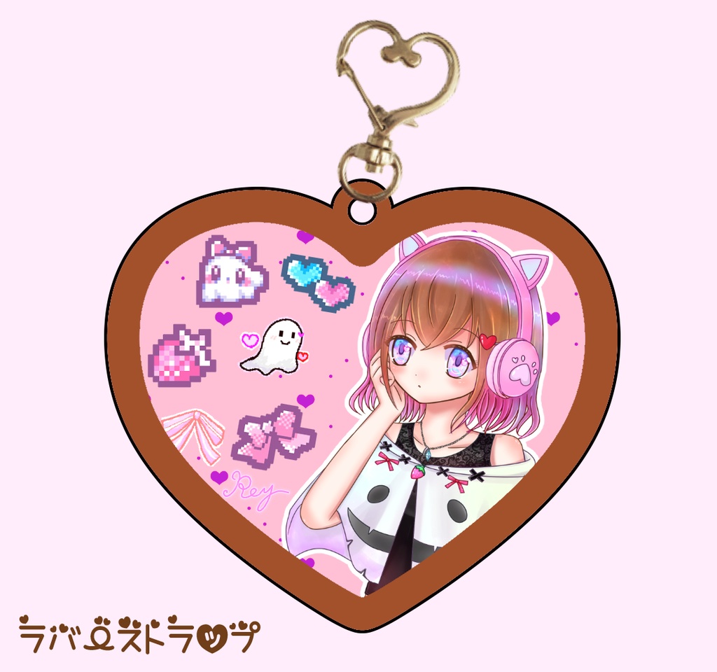 ♡結乃れいハートのラバーストラップ♡