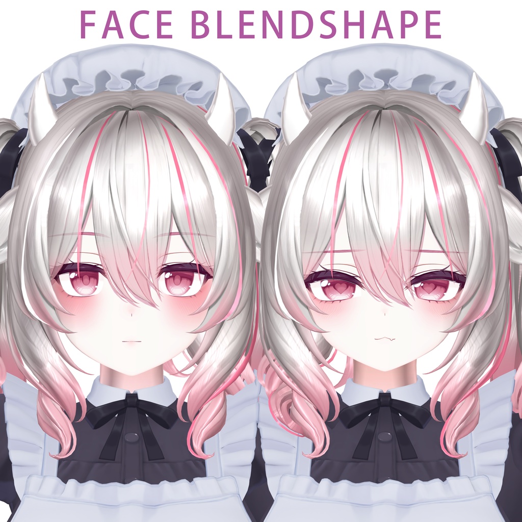 【Milltina ミルティナ】EYE TEXTURE & Default Face+表情アニメーション(8種類)