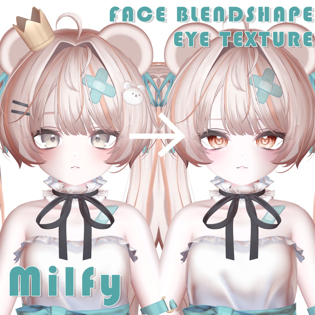 【Milfy ミルフィ】MAKEUP(FACE+BODY) & EYE & Face Blendshape