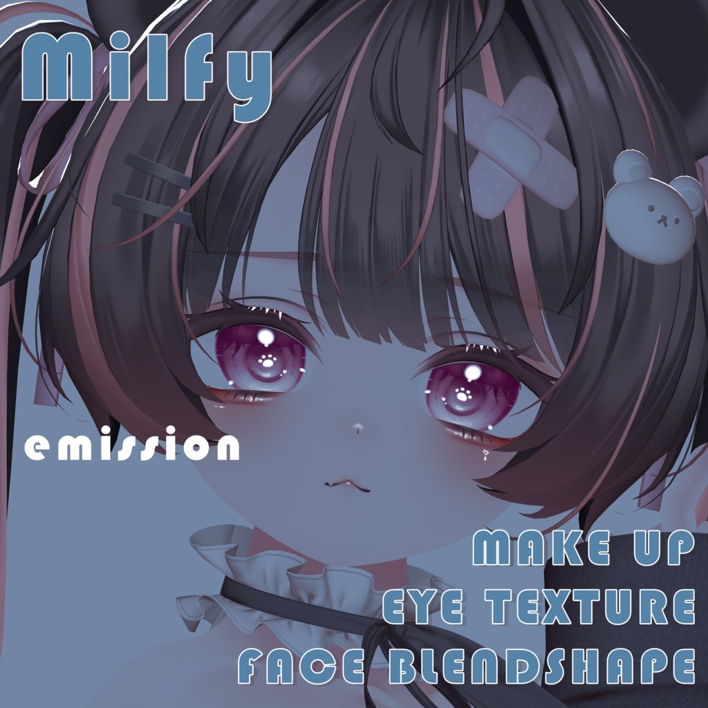 【Milfy ミルフィ】MAKEUP(FACE+BODY) & EYE & Face Blendshape