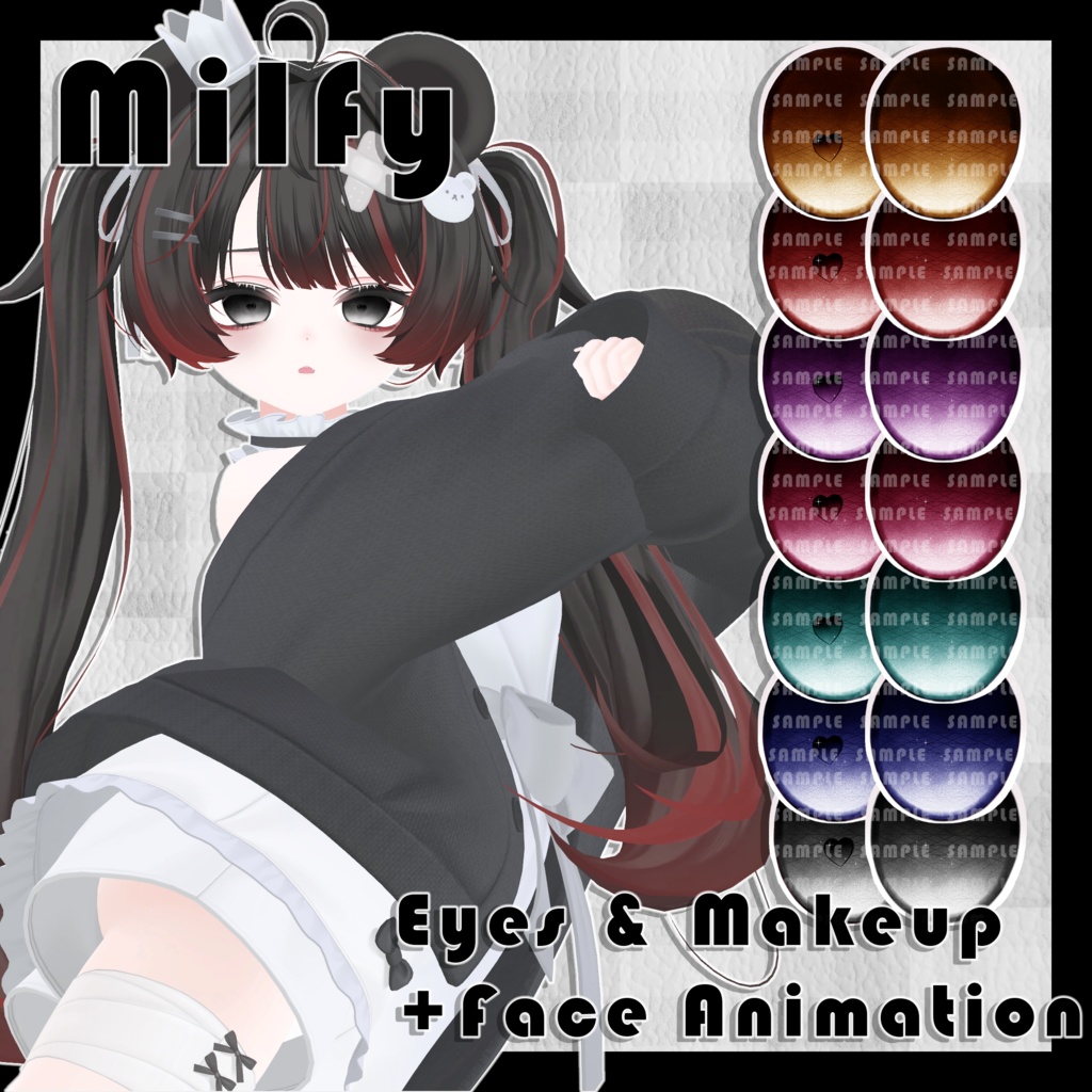 【Milfy ミルフィ】MAKEUP & EYE & Face Blendshape