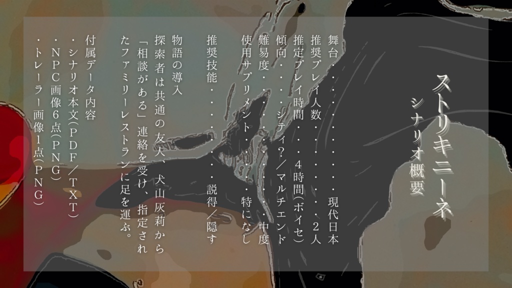 【クトゥルフ神話TRPG】ストリキニーネ【シナリオ】