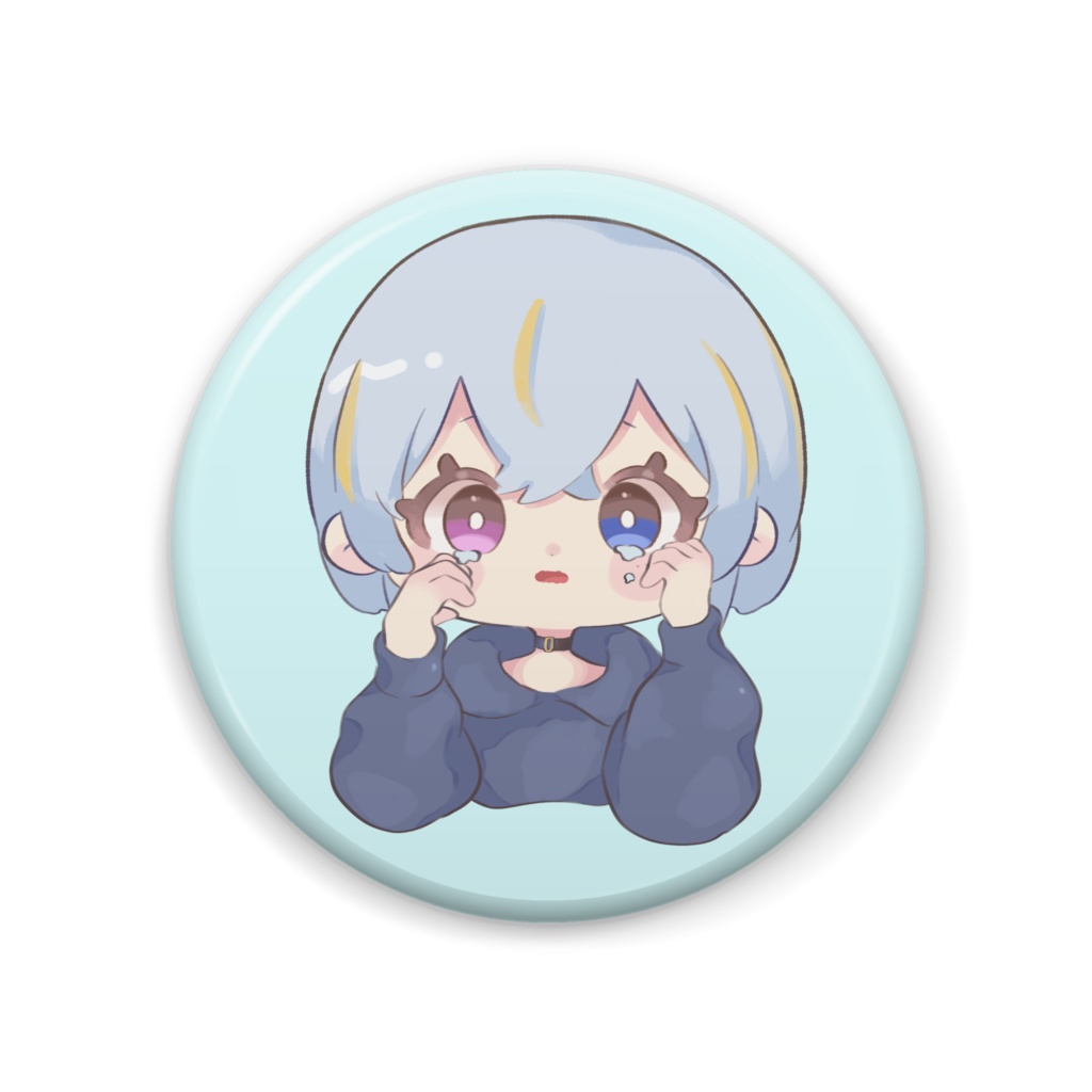 ゆるキャラ缶バッジ(泣き顔) 57mm