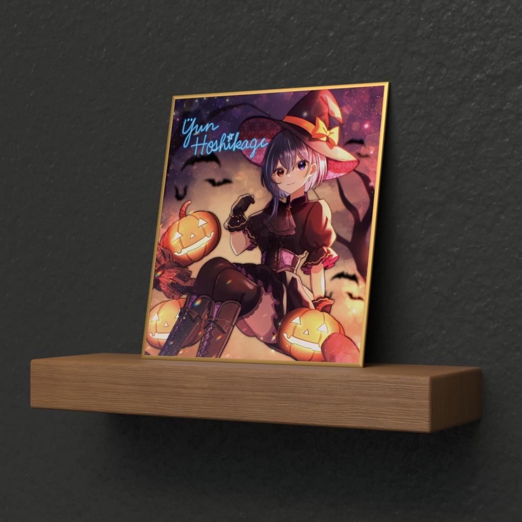 サイン入り色紙(ハロウィン)