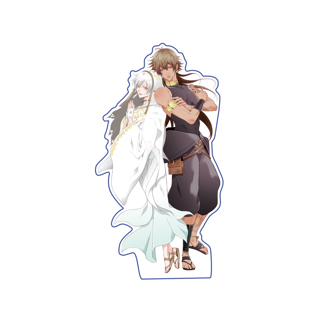 MAM☆RU描き下ろしイラスト【夜明けの花に愛を誓う】＿＿BIGアクリルスタンド