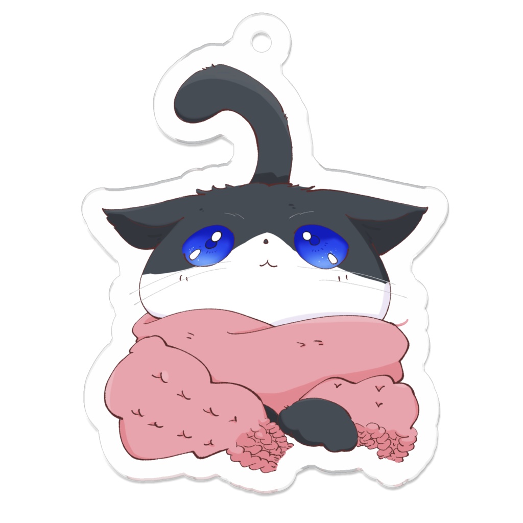もふもふにゃんこのアクリルキーホルダー