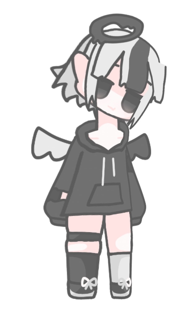 【無料のLive2Dモデル】ミニキャラ白澄黒羽