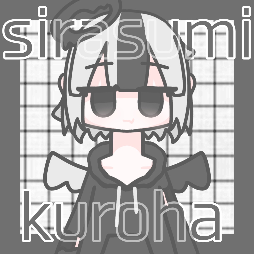 【無料のLive2Dモデル】ミニキャラ白澄黒羽