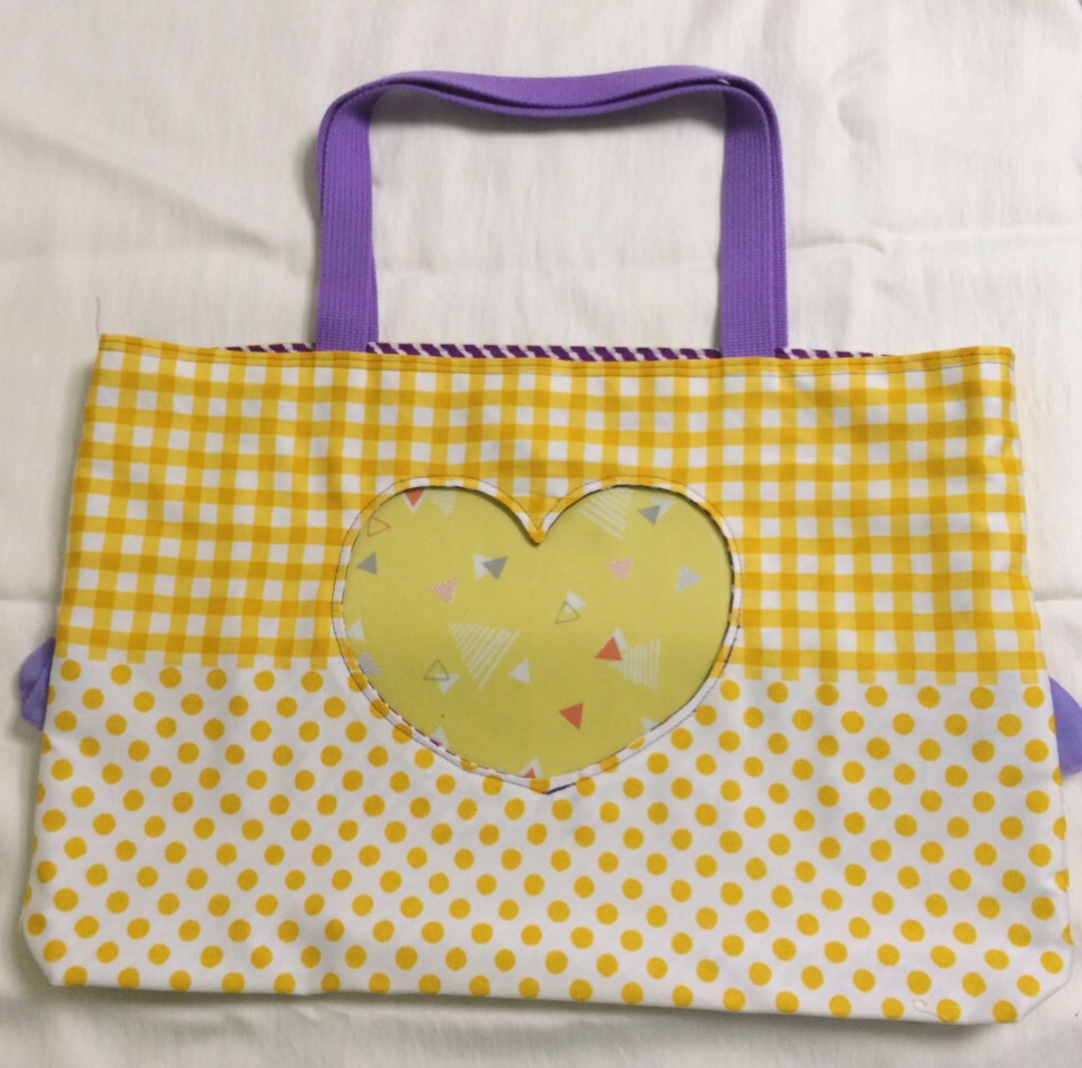 数字カラー ハート型抜きトートbag Mitu2 Booth