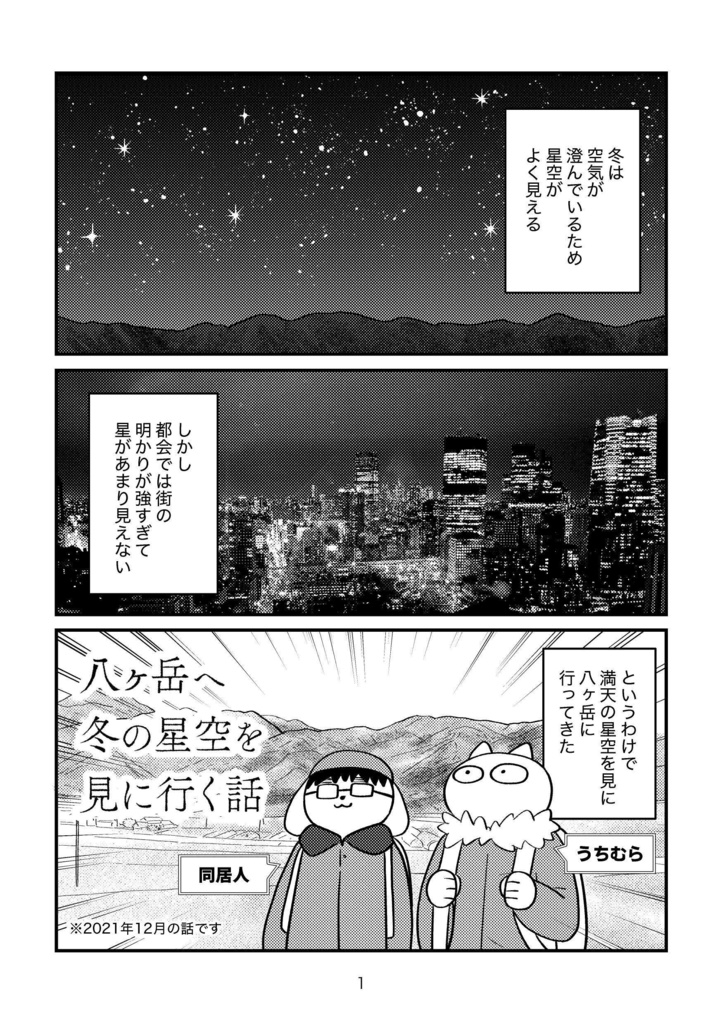 八ヶ岳へ冬の星空を見に行く話