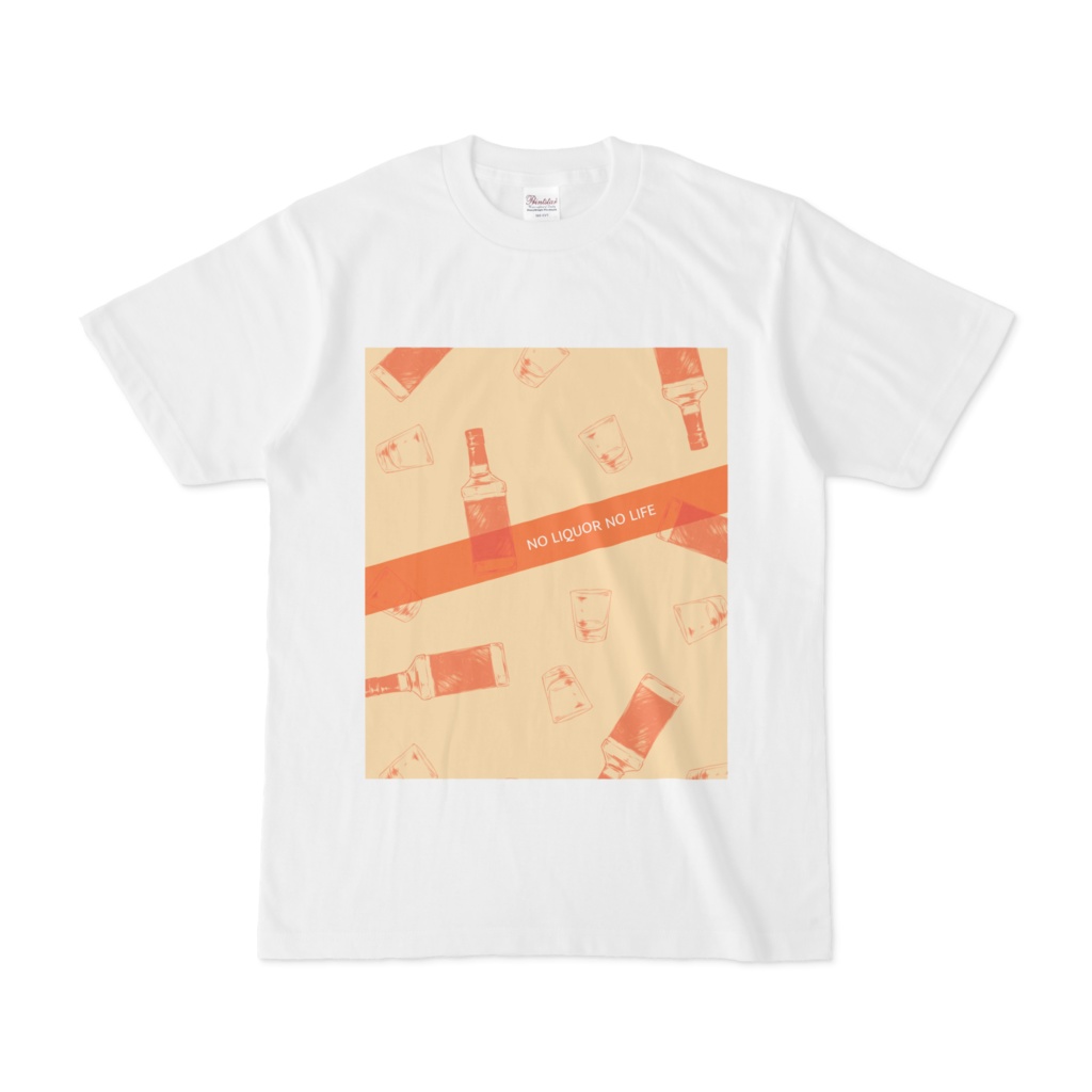 【 白Tシャツ】NO LIQUOR NO LIFE