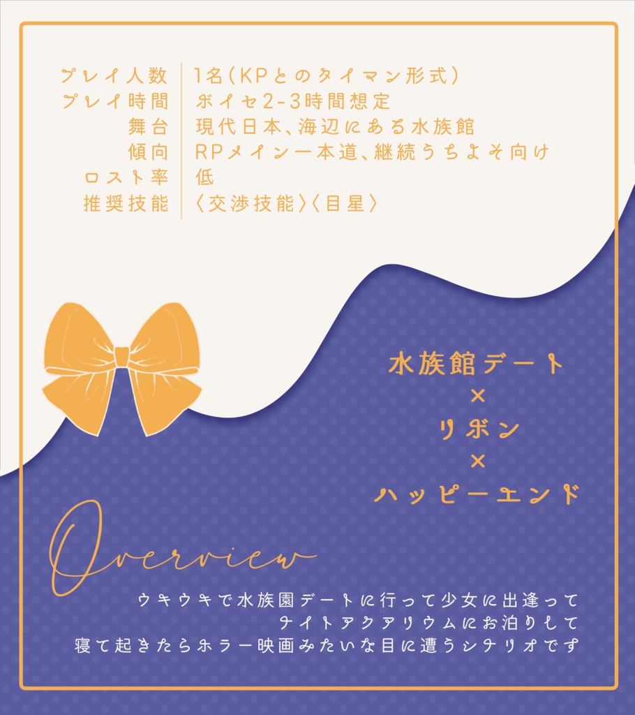 【完売】CoCタイマンシナリオ集『夏の果めぐりて』