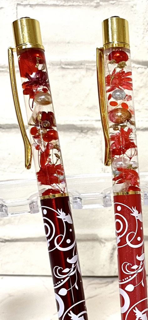 ハーバリウムボールペン【8】if イメージキャラ 《白夜きょうだい》