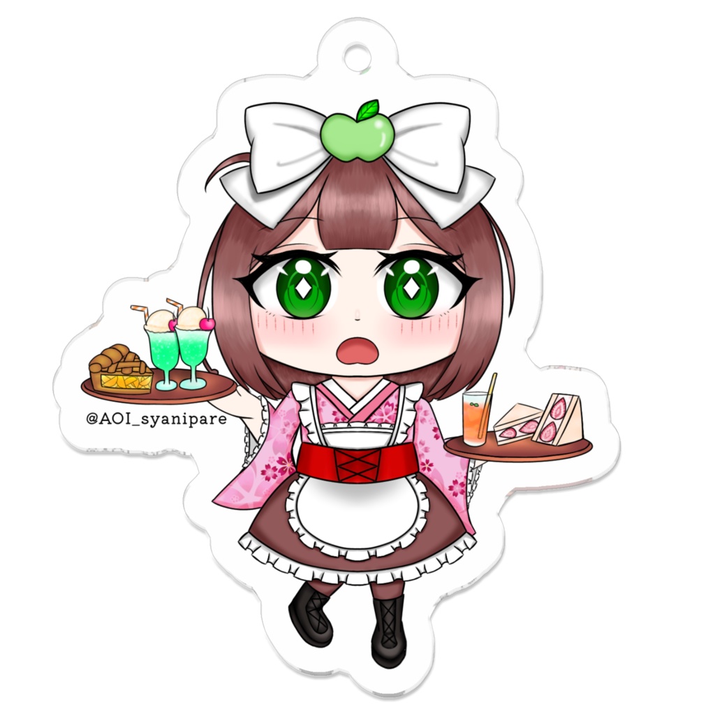 和風メイド「あおいさん」アクキー