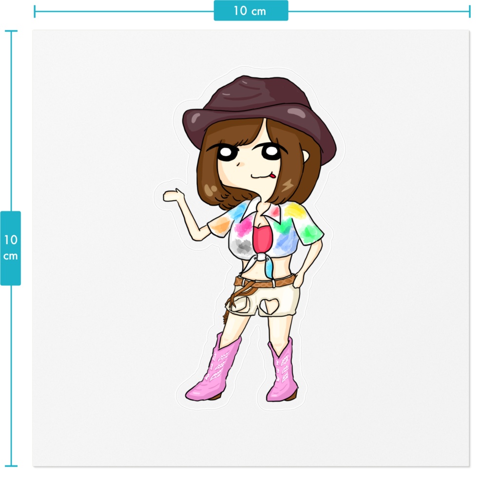 【DEMPARK衣装】なんでも紹介してくれるぺろりん【ステッカー】