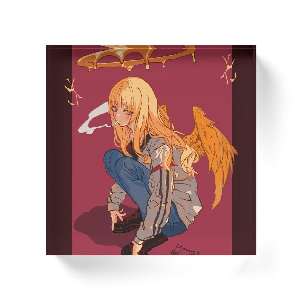 -Angely falcon-saki illustration02-アクリルブロック