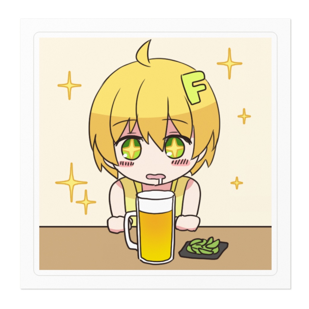 ふっそたんステッカー ビア