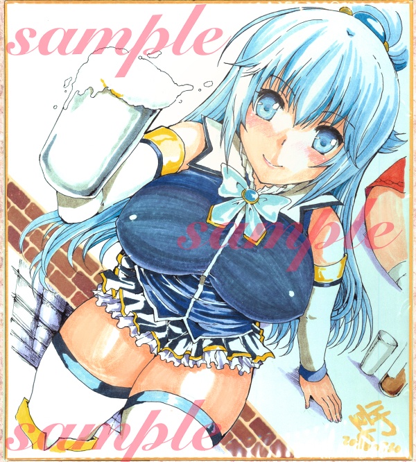 オーダー制直筆イラスト色紙