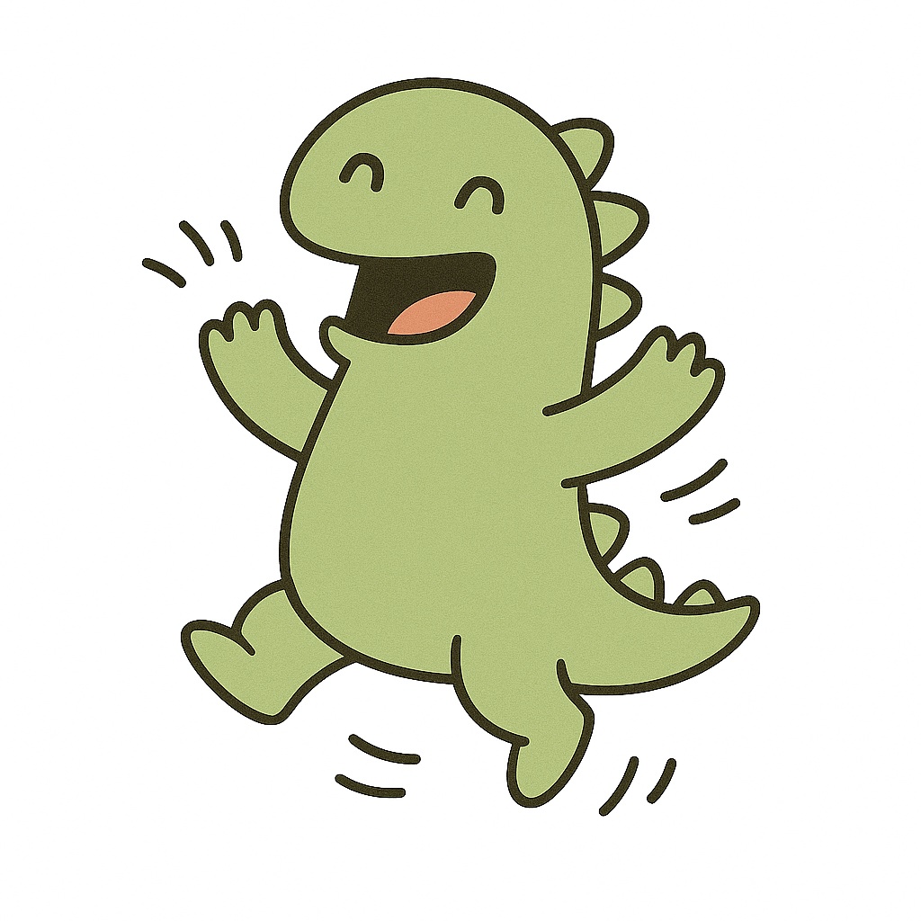 落書き怪獣緑はしゃぎ