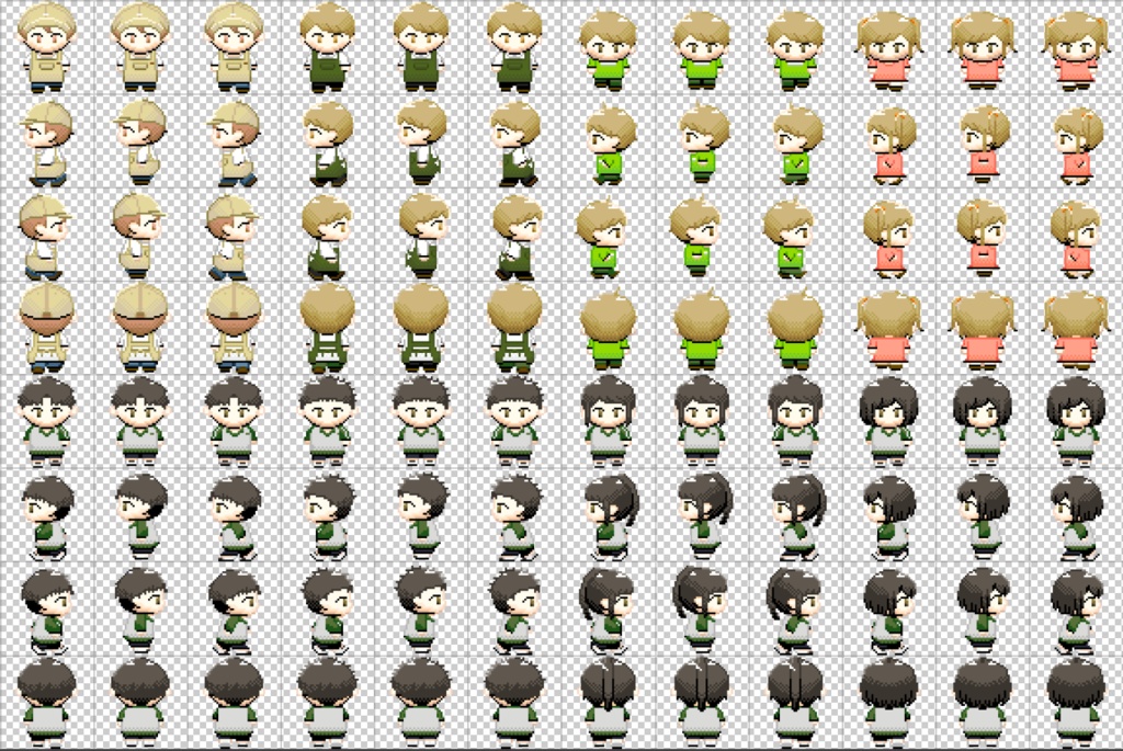 ドット絵素材*モブキャラクター