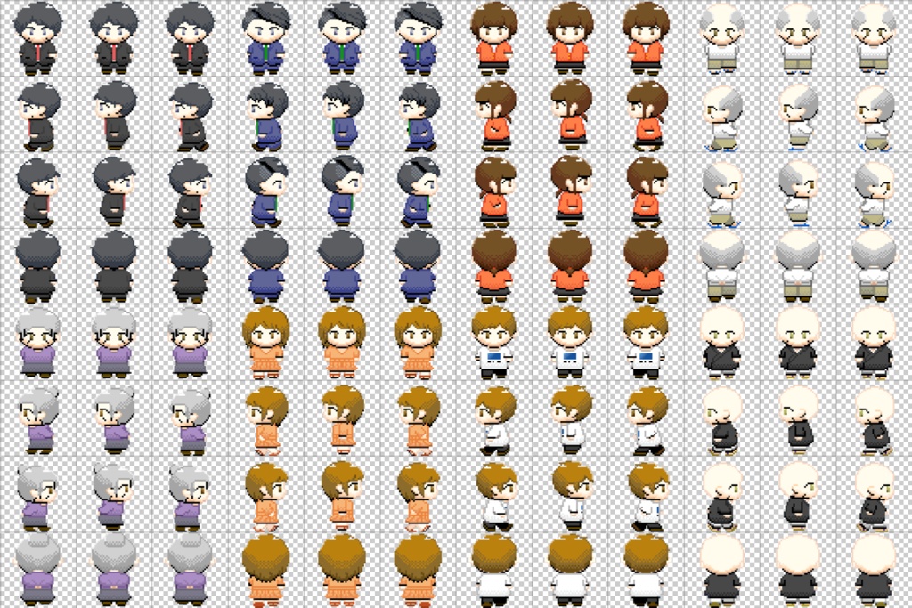 ドット絵素材*モブキャラクター