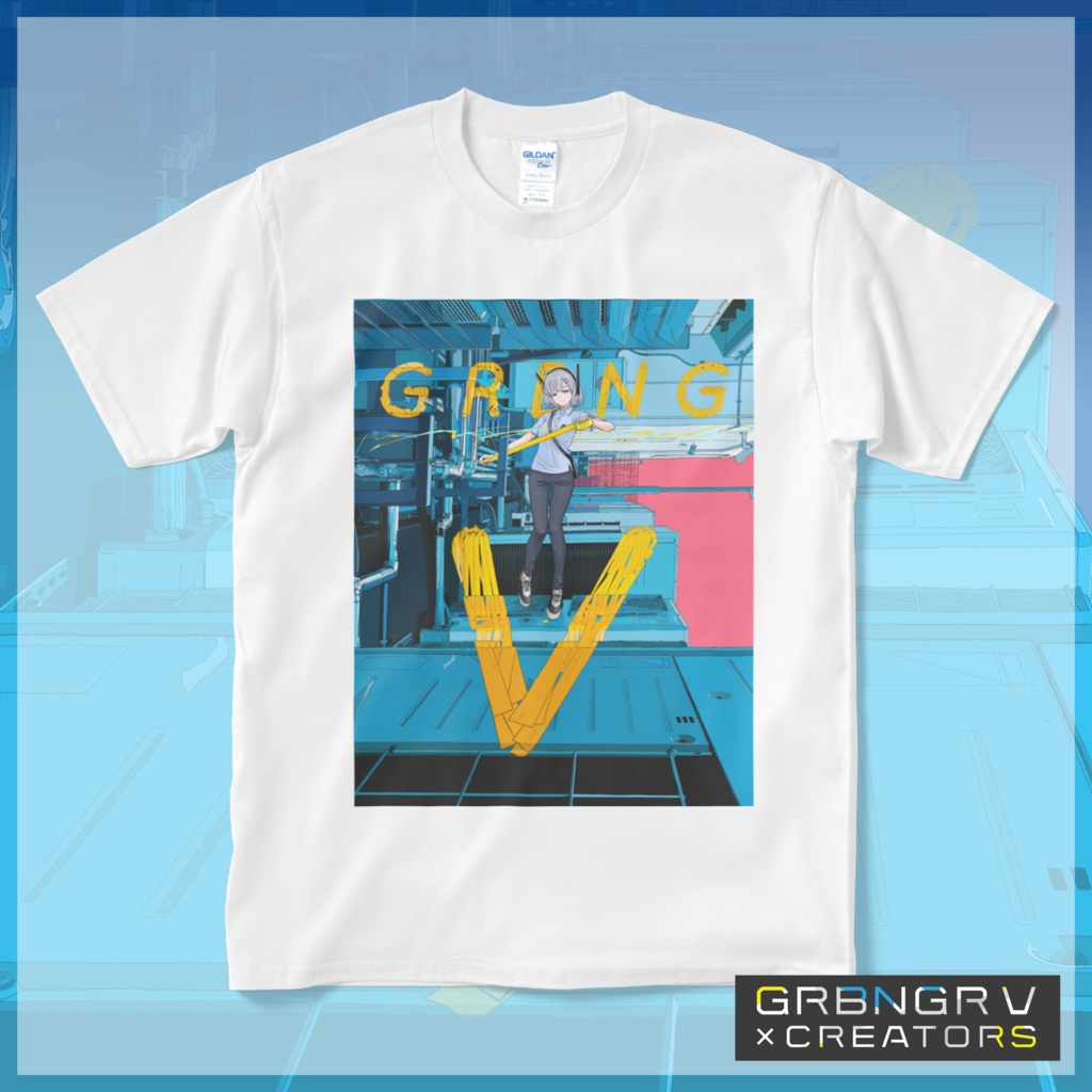 ガリベンガーVブイ子Tシャツ(ホワイト)
