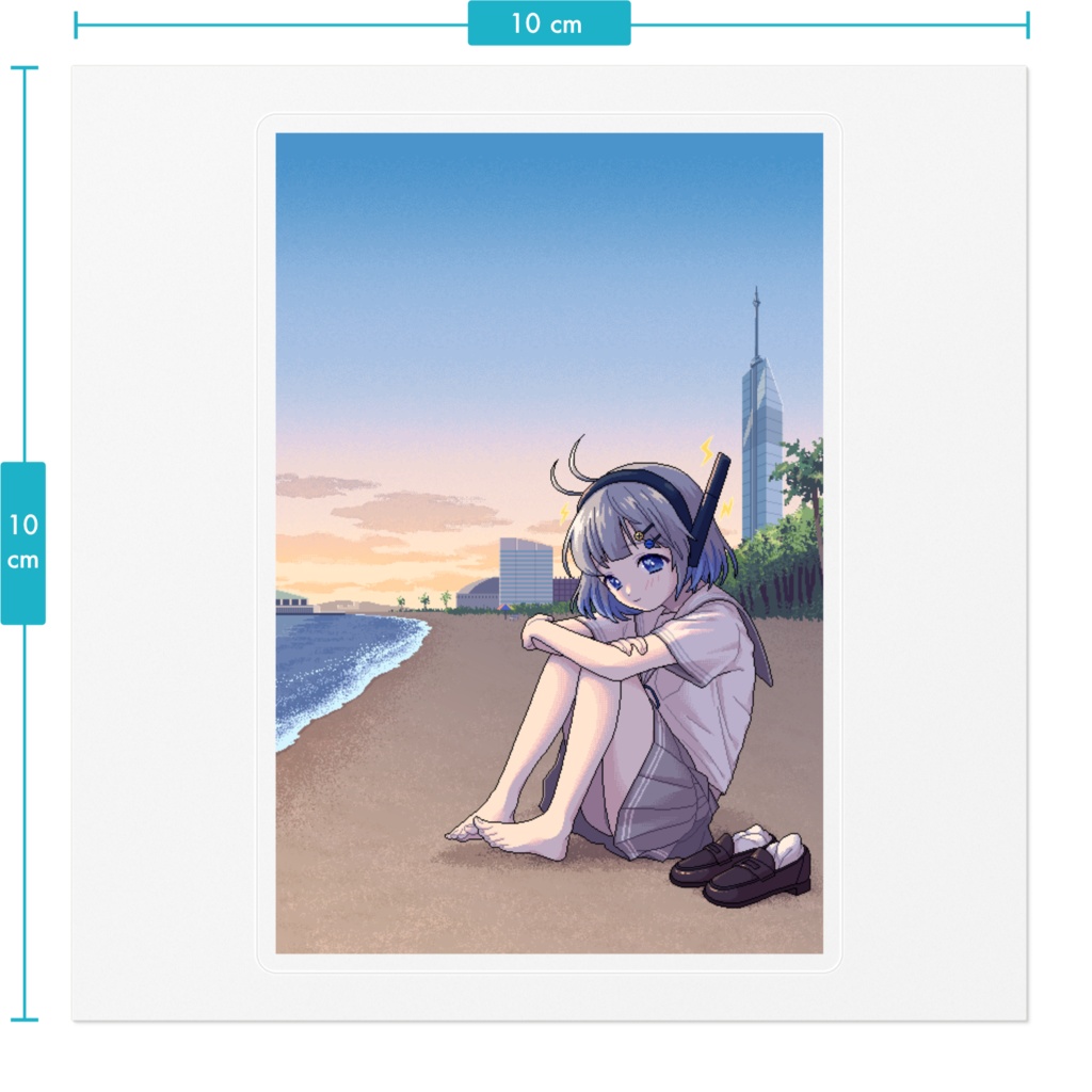 英二の思い出・ブイ子フォトクリアステッカー