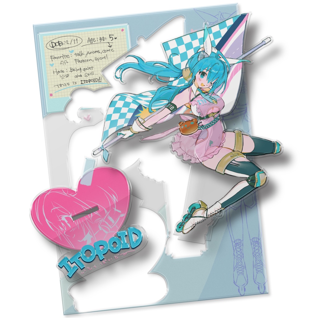 イトッポイド A5サイズアクリルスタンド